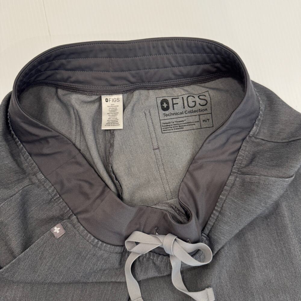FIGS High Waisted Zamora Jogger Scrub Pants Gray Women's Medium Tall MT Utiulity - Picture 6 of 12